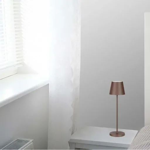 VT-7522 Table Lamp - 3000K - Dimmable via Touch - Rechargeable - Brown - IP54