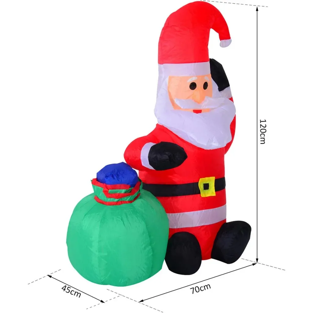LED Santa Claus inflatable warm white