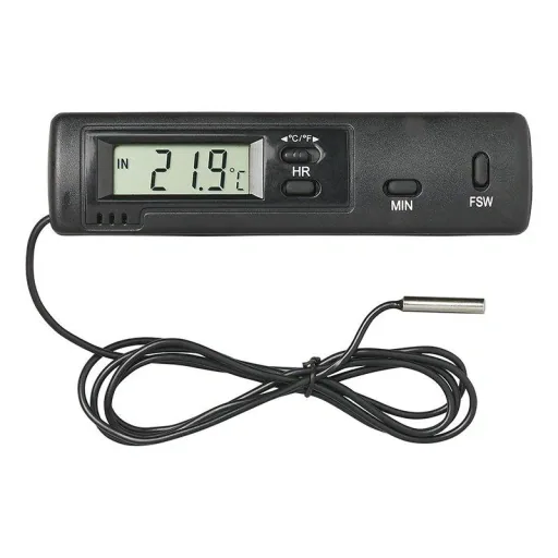 Indoor and outdoor thermometers