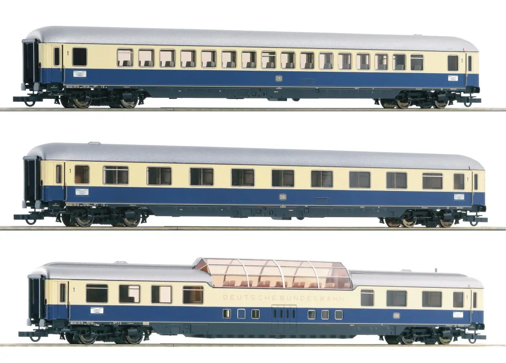 Car set 1, 3-part: F 21 Rheinpfeil, DB