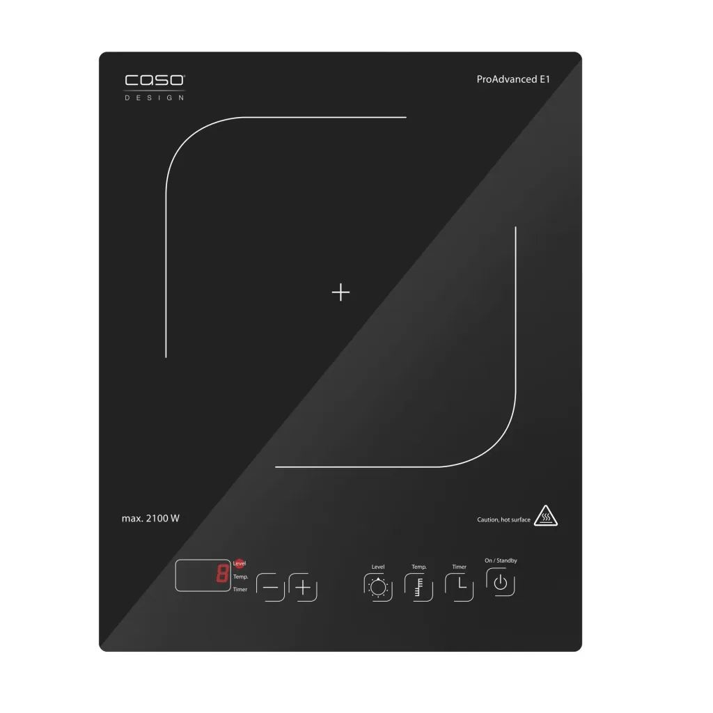Single induction hob "ProAdvanced E1", 12 temperature levels, Ø 12-24 cm, 2100 watts