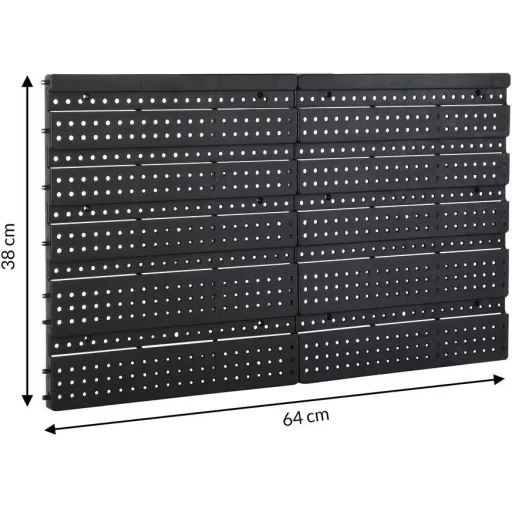 6x tool wall stacking boxes 32 pieces - 2 wall panels 32x38x2 cm