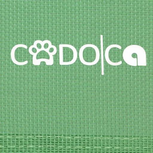Cadoca XL pet bed raised green