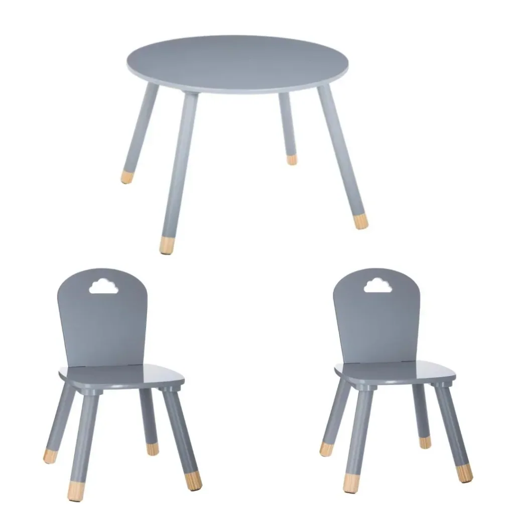 NL SET - 2x High Chair and High Table - Grey