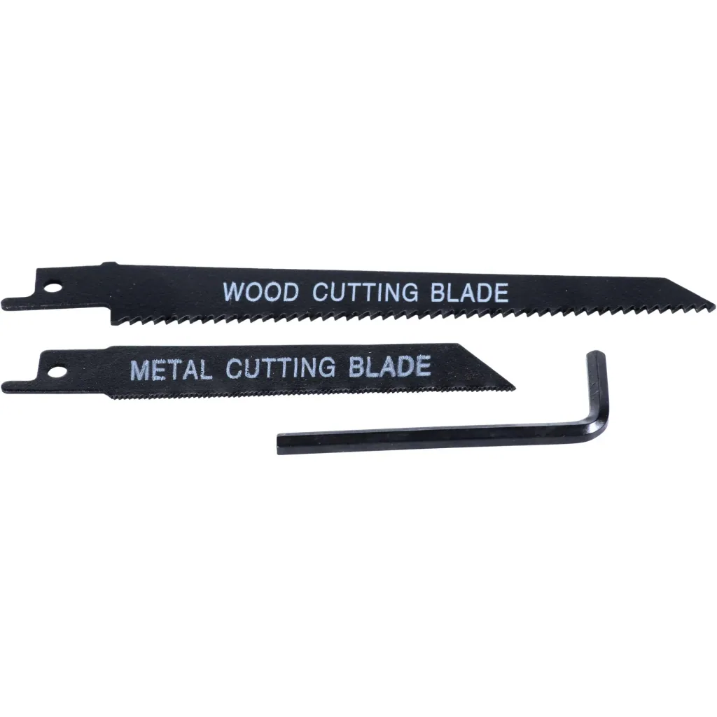 RSM1019 Reciprocating saw 710W - Soft handle - Quick change of grinding wheels - With 2 saw blades for wood (130mm - 11TPI) and