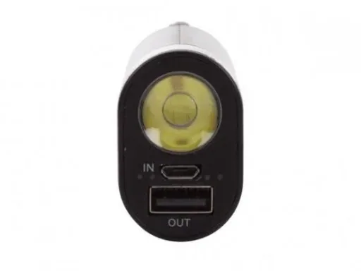6-in-1 car charger / power bank / LED flashlight / seatbelt cutter / emergency hammer