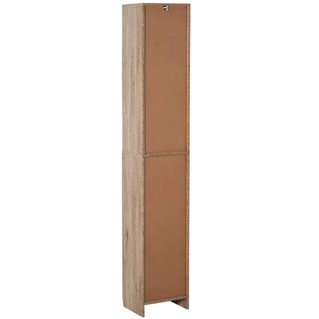 Wardrobe with 2 shelves and 2 cabinets with doors