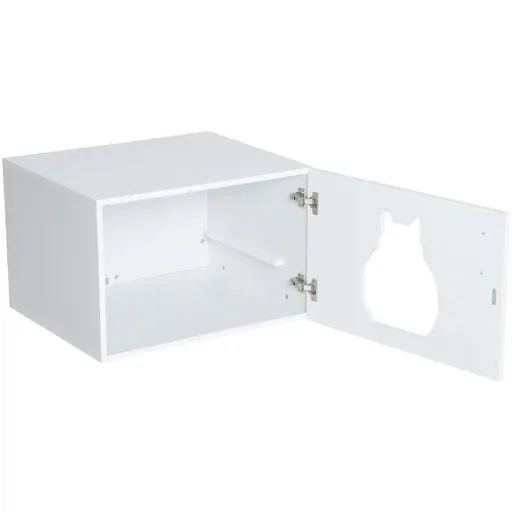 Cat cave cat house litter box white