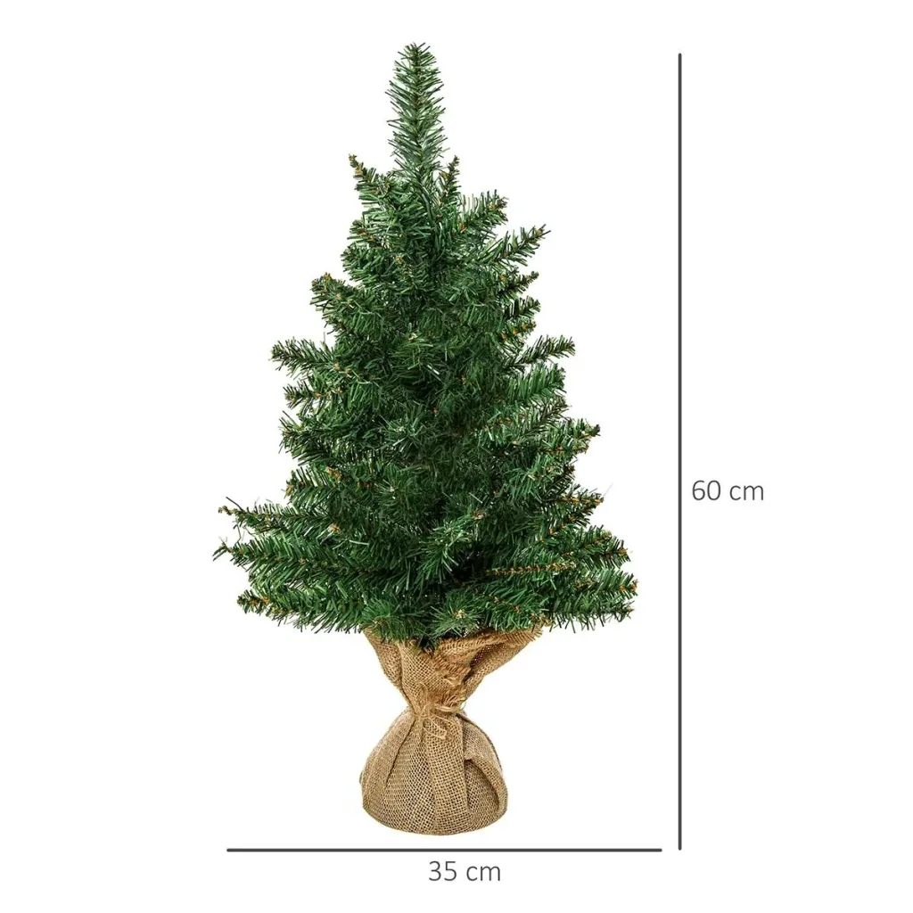 Small artificial fir tree green