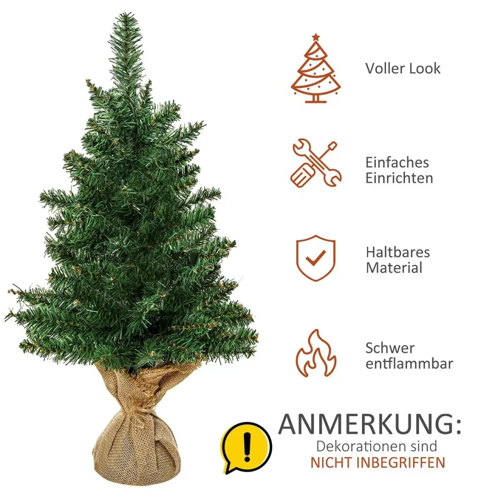 Small artificial fir tree green