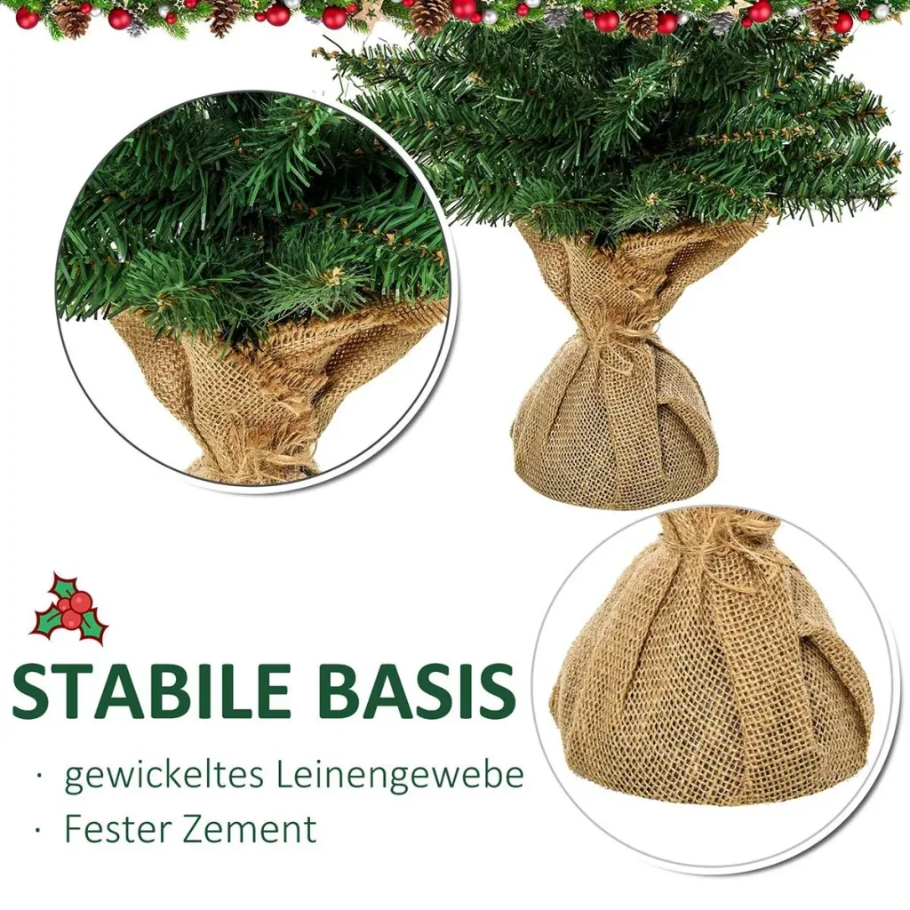 Small artificial fir tree green