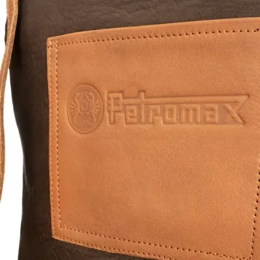 Buffalo leather apron with neck loop