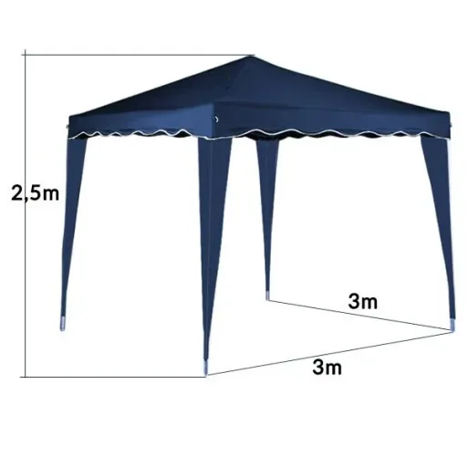 Capri Pop-up Party Tent, Dark Blue, 3x3m