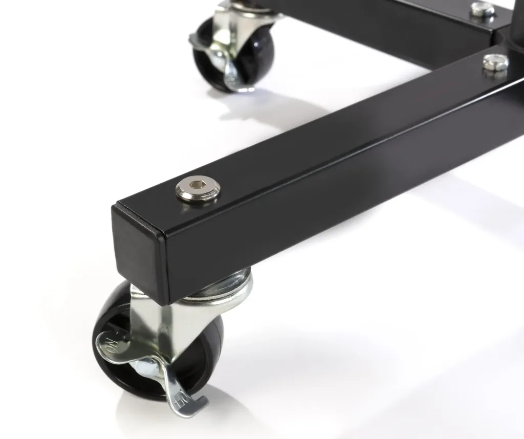 Rim and tire holder with rollers