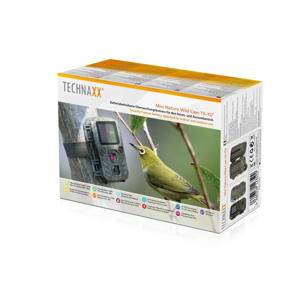 Mini wildlife camera Full HD video resolution with night vision