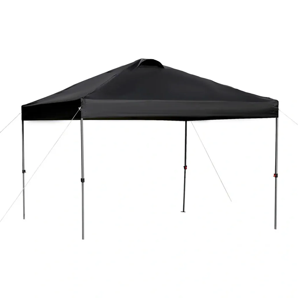 Pop-up gazebo foldable black