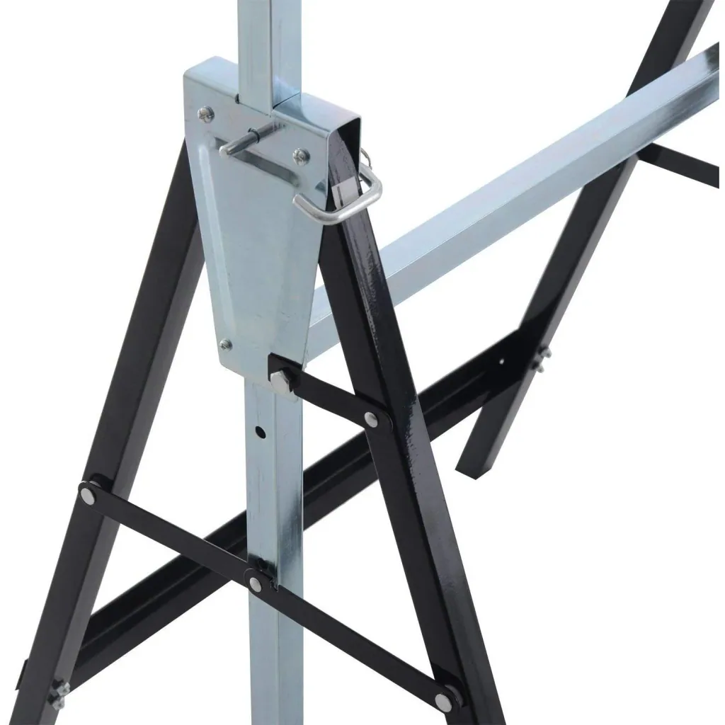 2 x scaffolding trestle folding trestle steel black