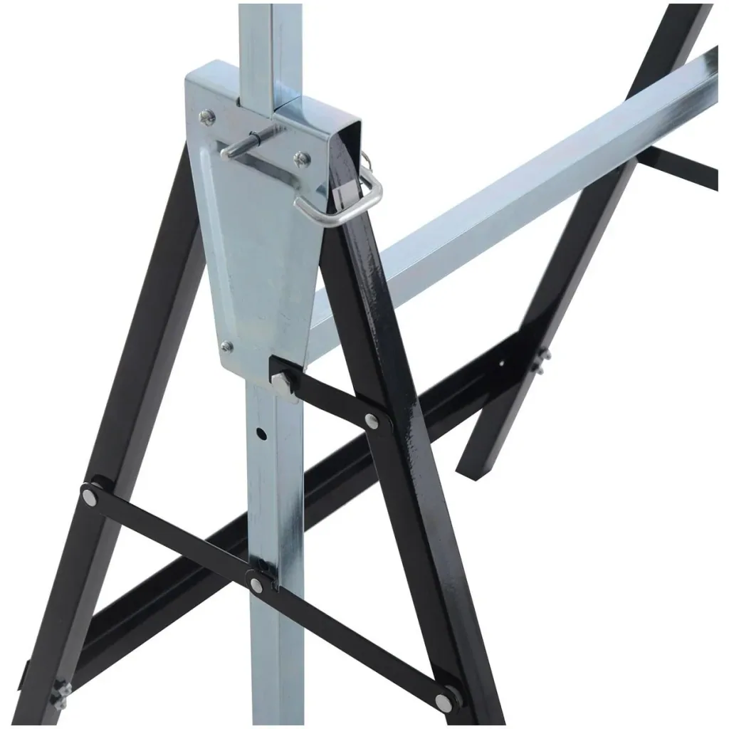 2 x scaffolding trestle folding trestle steel black