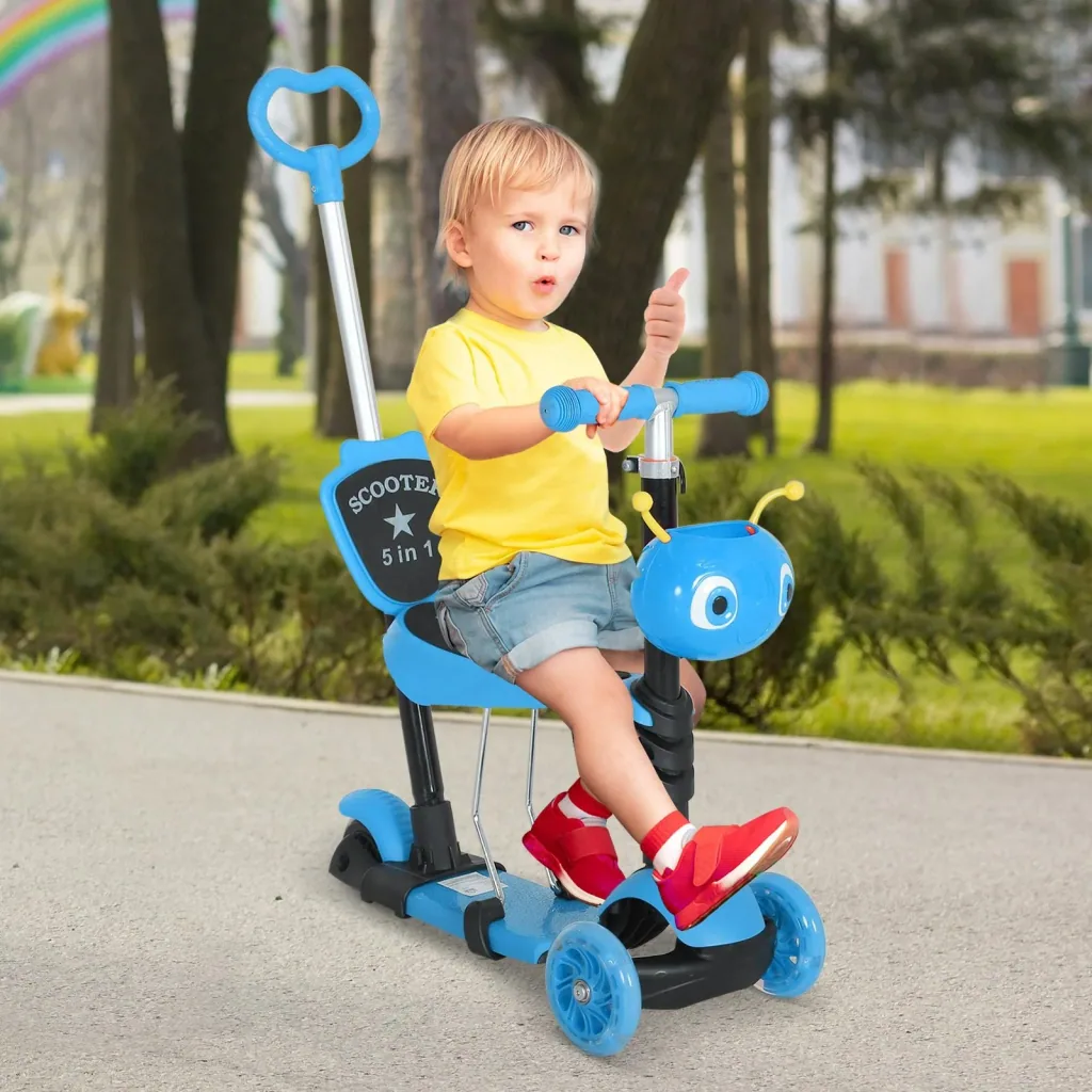 3-in-1 height-adjustable children's scooter