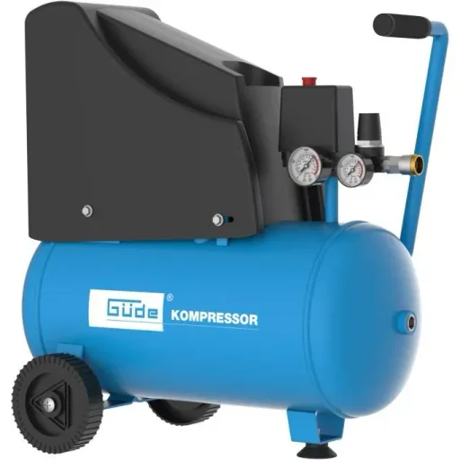 Compressor 220/8/24 oil-free including 5 m hose 13-piece with wheels