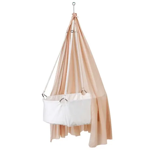 Leander babywieg beige wit