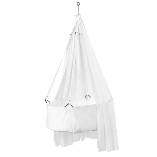 Leander babywieg beige wit