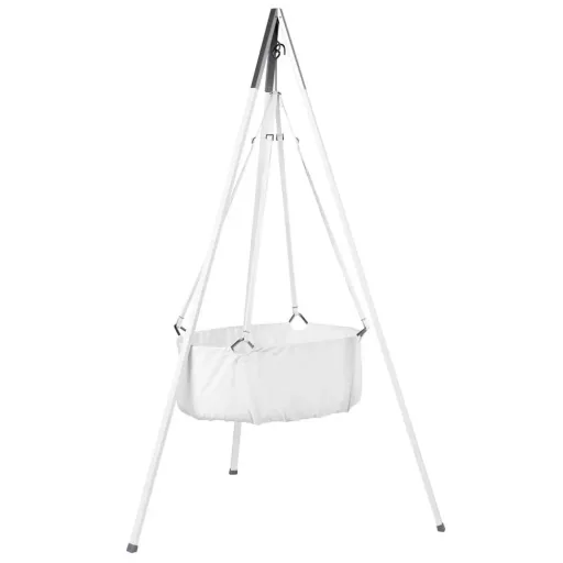 Leander babywieg beige wit
