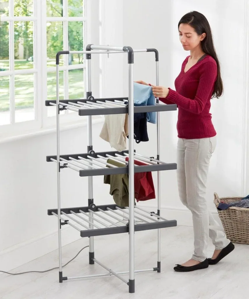 Drying rack - heated - 3 layers - 21 m drying space