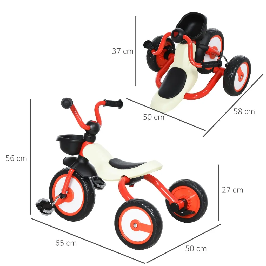 Children's tricycle with basket