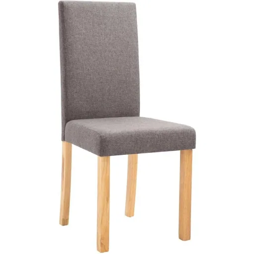 2-piece dining room chairs, taupe fabric