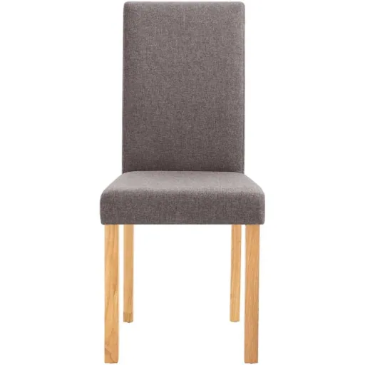 2-piece dining room chairs, taupe fabric