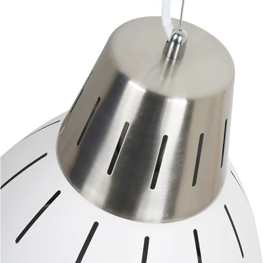 Hanging lamp ceiling lamp industrial vintage E27 40 W metal white ?30 x H35 cm (without bulb)