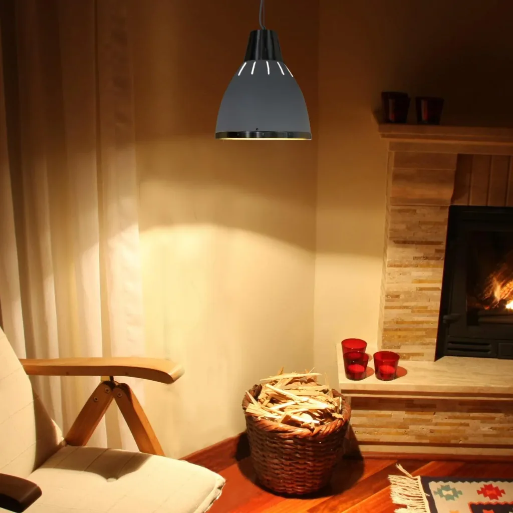 Hanging lamp ceiling lamp industrial vintage E27 40 W metal white ?30 x H35 cm (without bulb)