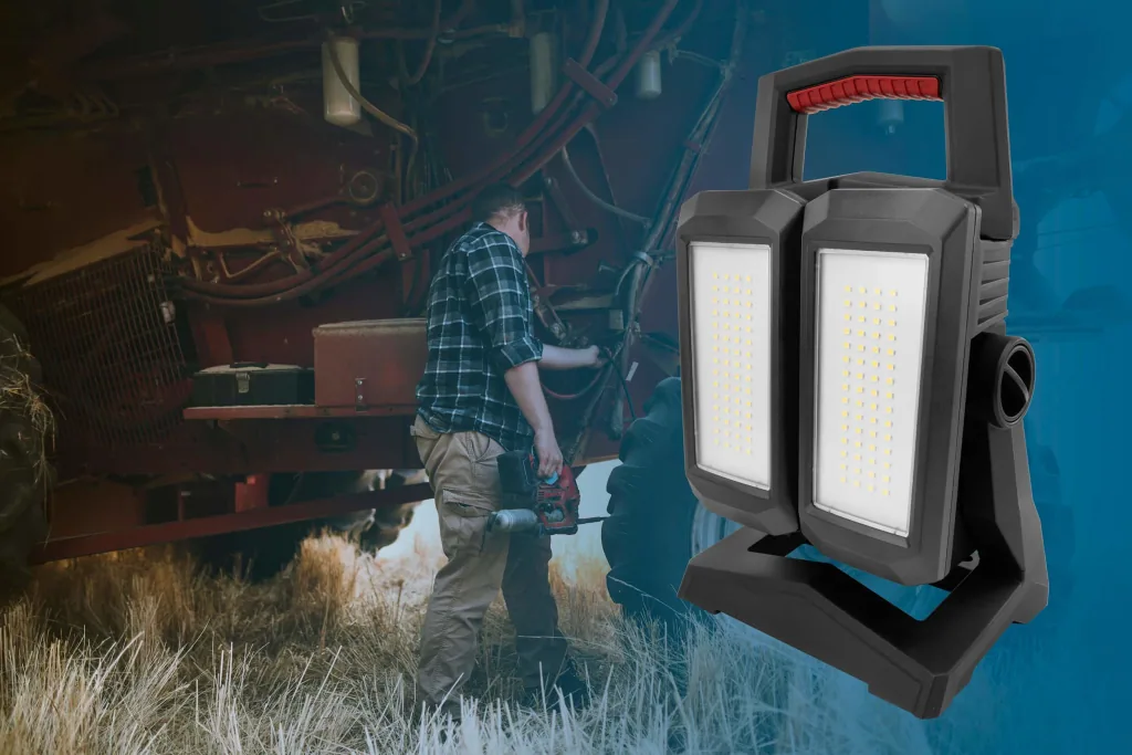 LED battery-powered handheld spotlight 60 watts