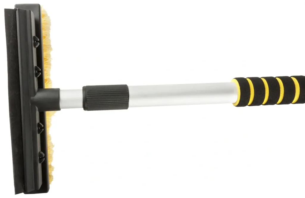 Brush with ice scraper and rubber lip telescopic - 3 in 1 - 60-90 cm