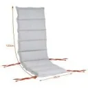 Reversible cushion set of 6 - light grey AND purple - 120x45x5 cm