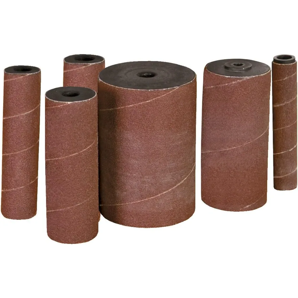 Spindle grinding rollers, 120 grit sandpaper