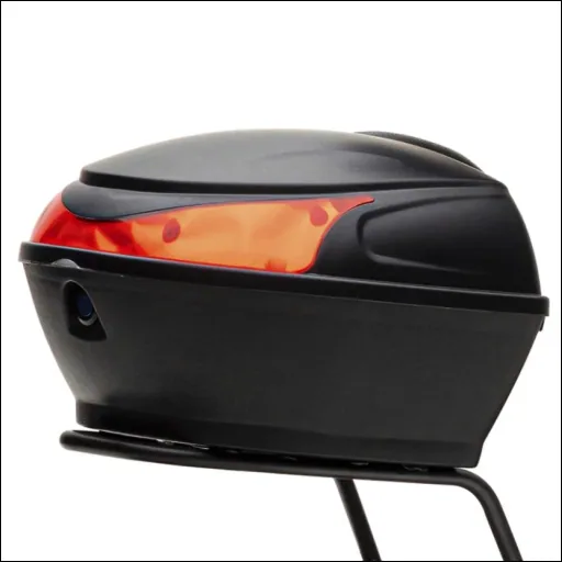 E-scooter "Evoking" Safety Plus 45 km/h including indicators, luggage case and lithium battery, black