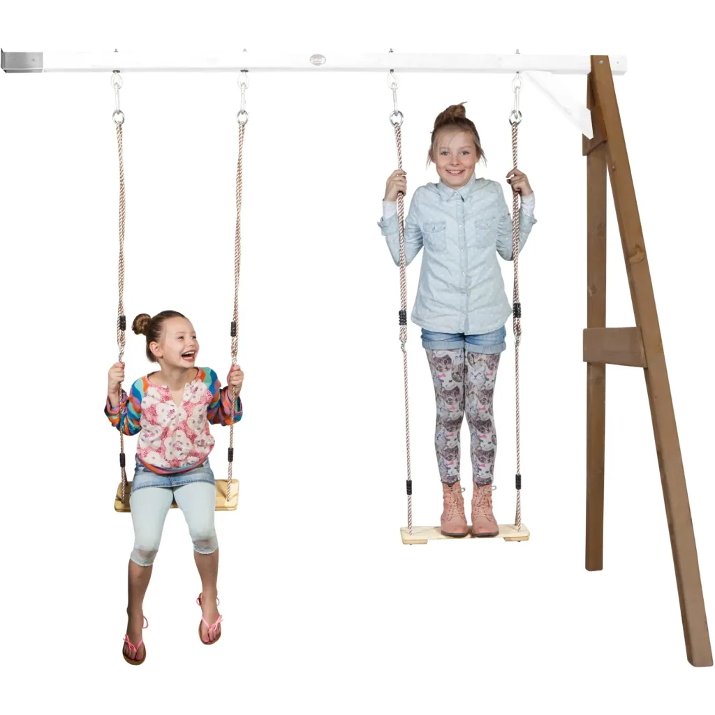 Double swing brown/white