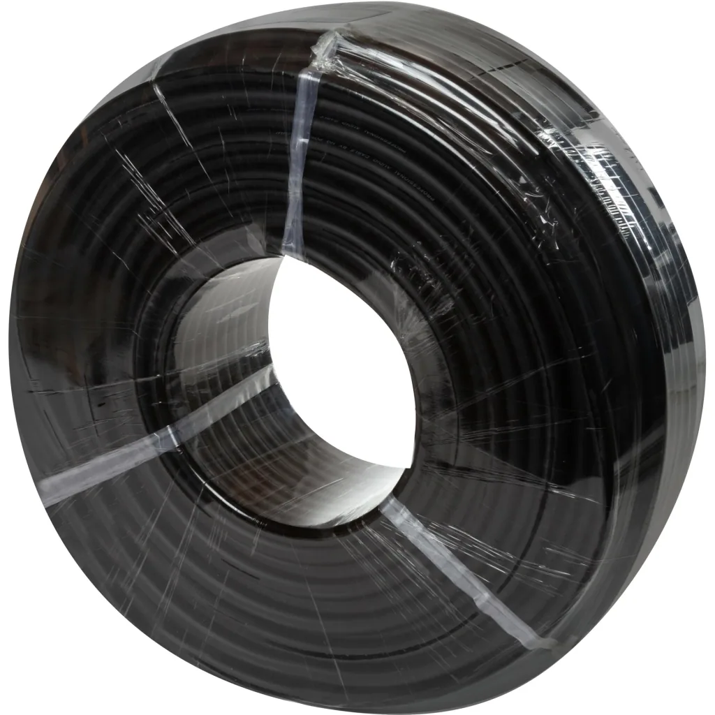 Professional speaker cable - black - 2 x 4.00 mm² - 100 m