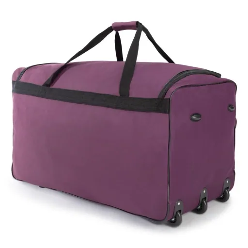 XXL travel bag purple with trolley function 3 wheels 160 LITER 85x43x44cm