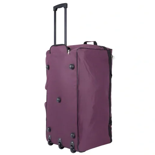 XXL travel bag purple with trolley function 3 wheels 160 LITER 85x43x44cm