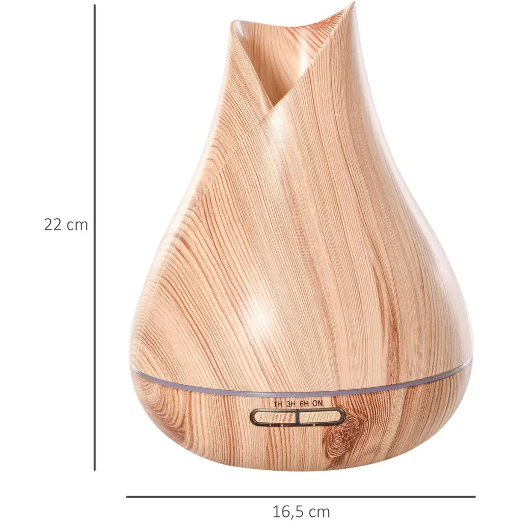Aroma diffuser for essential oils with LED natural