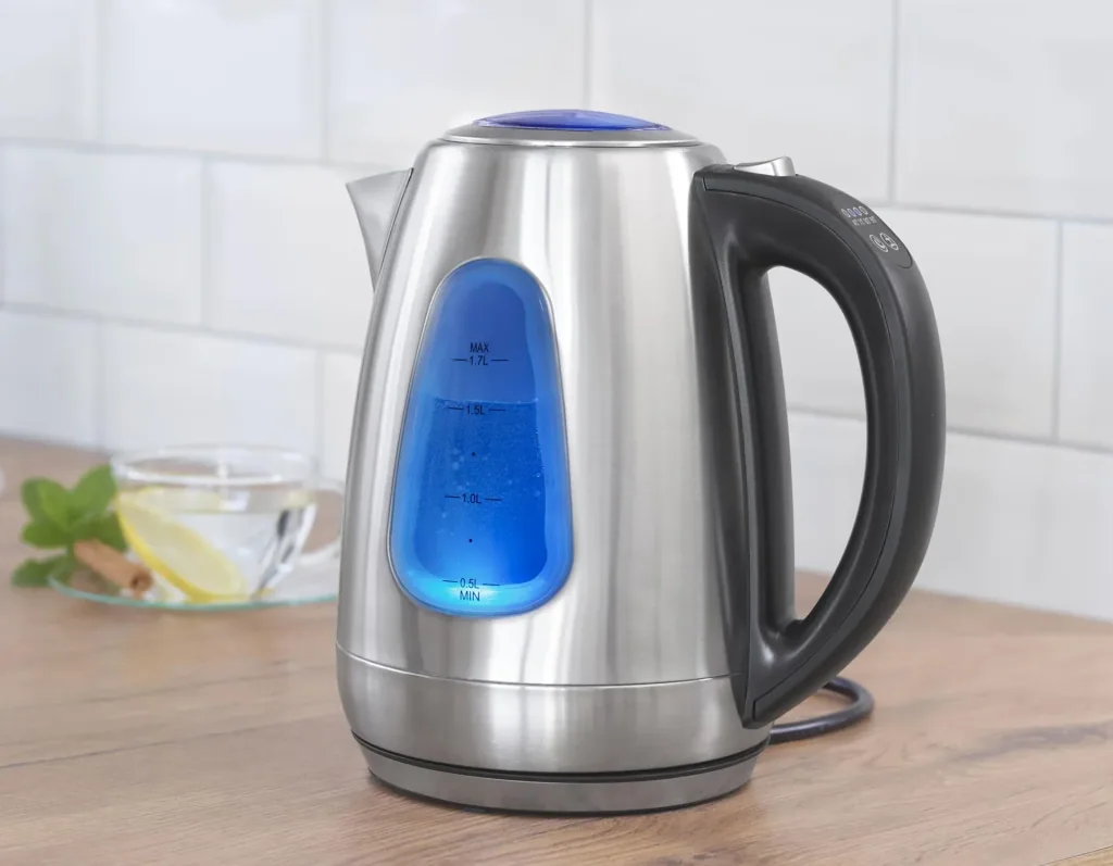 Kettle Vario, 1.7 L with temperature selection, stainless steel