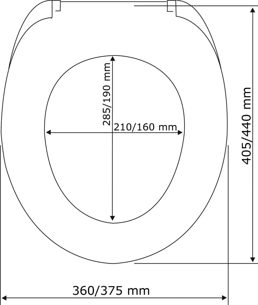 Toilet seat "Family" with automatic lowering, color white