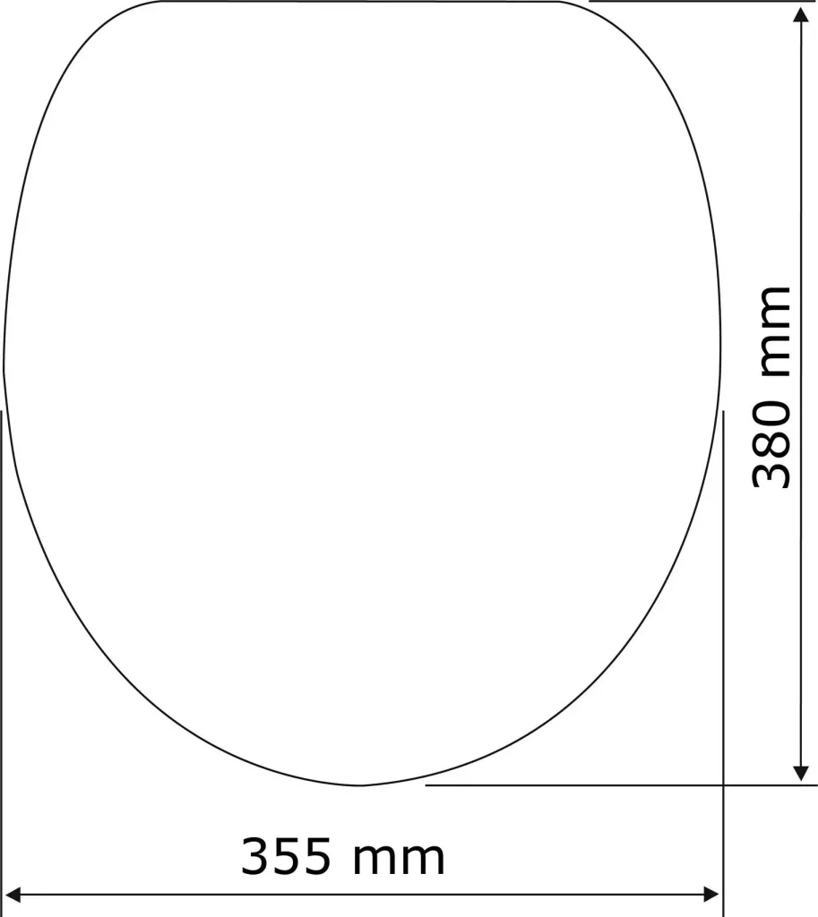 Toilet seat "Family" with automatic lowering, color white