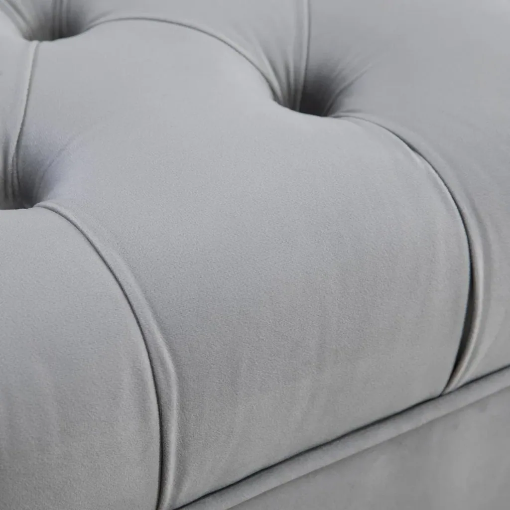 Upholstered bench blue/gold