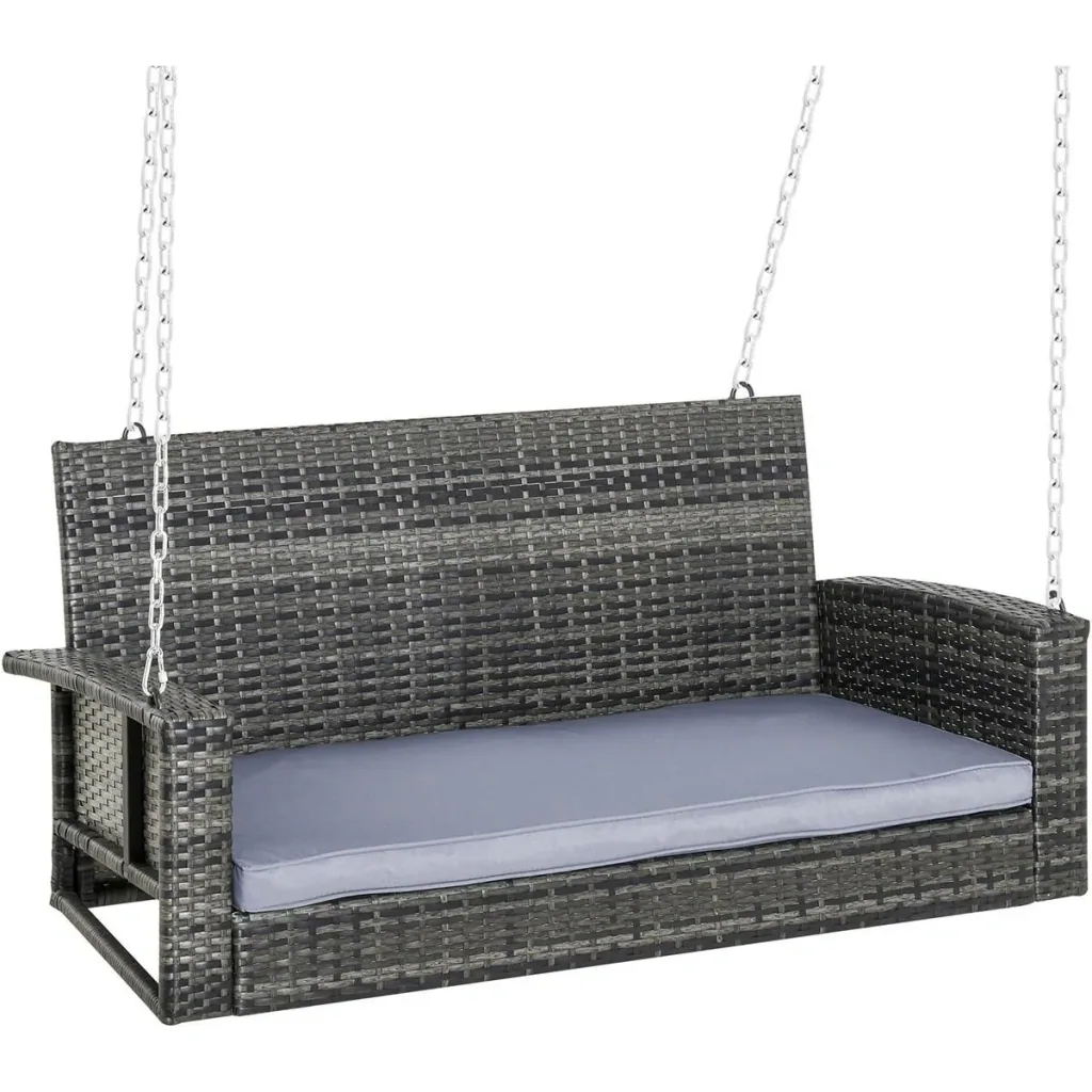 Hanging bench 2-seater 127 cm x 57.5 cm x 60 cm