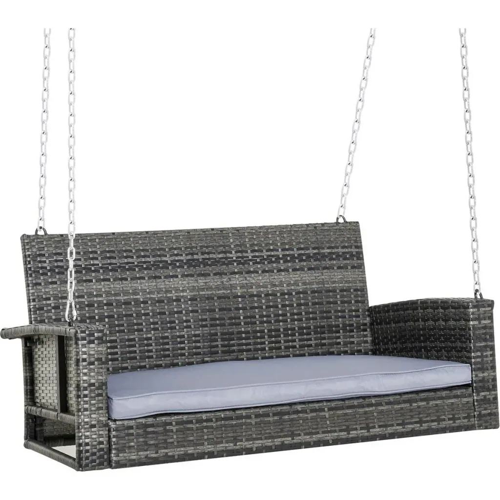 Hanging bench 2-seater 127 cm x 57.5 cm x 60 cm