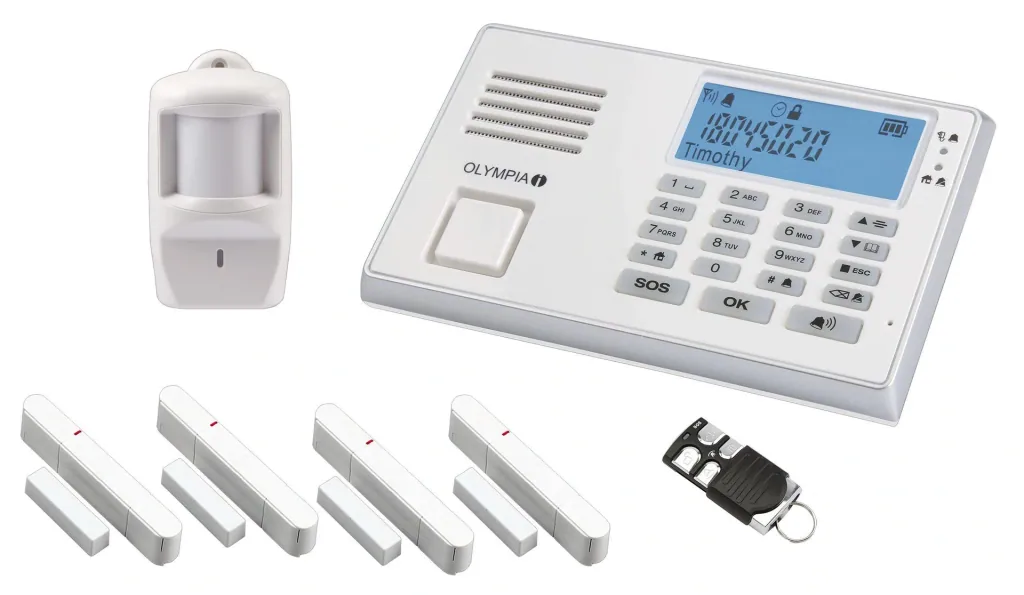Wireless alarm system set Protect 9066 with emergency call and hands-free function